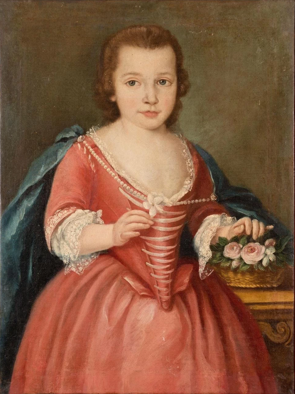 Fra Galgario - Ritratto di dama aristocratica con fiori, attribuito